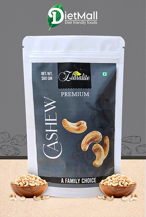 500gm || KAJU || Grade W-450 || Whole Cashews ||  Standard Quality || Tasty & Nutritious || High in