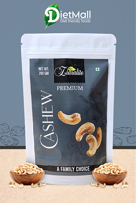 200gm || KAJU || Grade W-450 || Whole Cashews ||  Standard Quality || Tasty & Nutritious || High in