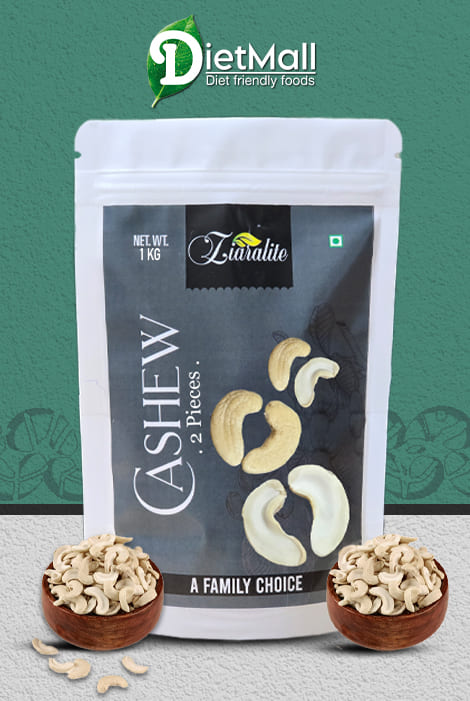 1kg, || Cashews - Broken (2 Pcs) || Kaju Tukda || Delightfully Crunchy Cashew Nut 2-Piece Splits
