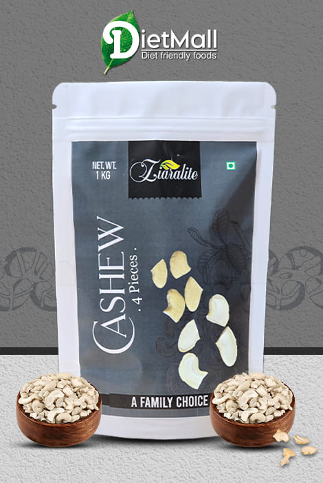 1kg, || Cashews - Broken (4 Pcs) | Kaju Tukda | Delightfully Crunchy Cashew Nut 4-Piece Splits || Pe