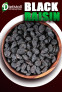 100gm Organic Seedless Black Raisins - Premium Dried Kishmish | Seed-Free Dry Grapes || Naturally Sw